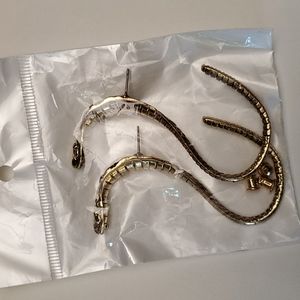Gold plated Snake earrings
